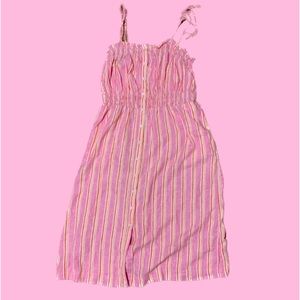Universal Thread Pink and White Casual Sun Dress